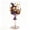 E, variant on Halloween Decorative Glass Goblet, Tall Themed Wine Cup for Home Bar, Dining Table, Party Centerpiece, Kitchen Display and Spooky Seasonal Decor, Style B