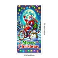 thumbnail image 3 of Hometravel Glowing Christmas Door Cover, Santa and Tree Printed Holiday Banner, Lighted Indoor Outdoor Decoration for Party, Home Entryway, Festive Display, 3 of 6
