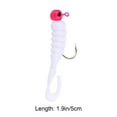 thumbnail image 3 of 5Pcs Soft Fishing Bait Under $5! Yannianjz Soft Bait T Tail for Fishing, Lead Head Jig with Paddle Tail, Swimming Lure for Freshwater Saltwater, Realistic Worm Bait for Panfish, 3 of 9