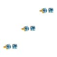 thumbnail image 1 of Qarigey Brillo Stud Colgante Accesorios populares Aleación Fiesta Pendientes diario Varios Pendiente simple Boda Azul claro Type1 NO1, 1 of 6