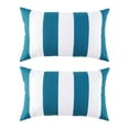 thumbnail image 1 of Outdoor Lumbar Cushion 12x20in - Aqua Cabana (2 Pack), 1 of 5