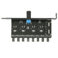 thumbnail image 2 of Fan Hub, 1 Knob 8 Channels Low Loss Fan Controller Stable Precise Multi Channels Interface With Screw For Computer CPU Chassis IDE Interface, 2 of 8