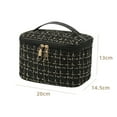 thumbnail image 5 of Mosey Large Capacity Cosmetic Bag Portable Handle Zipper Strong Load Bearing Multifunctional Travel Toiletry Makeup Pouch Organizer Case, 5 of 7
