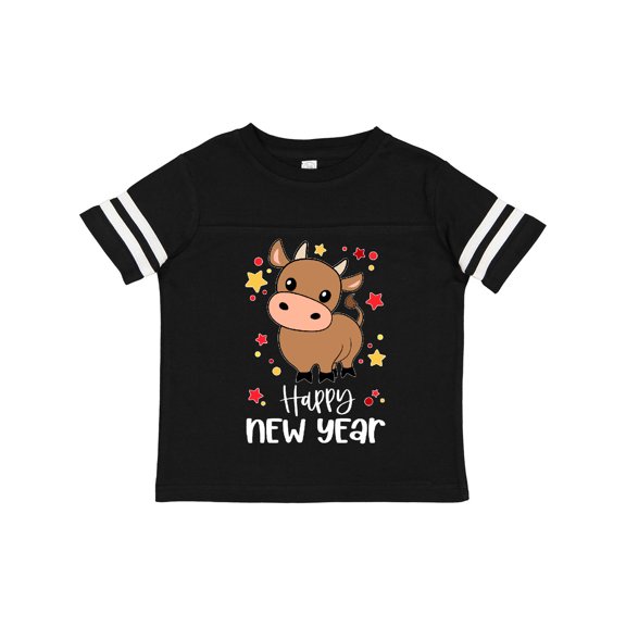 Inktastic Happy New Year Cute Ox Boys or Girls Toddler T-Shirt