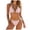 Pink, variant on Women 2Pcs Halter Neck Bra Tops Thong Micro Bikini Set Swimwear Beachwear Swimsuit Extreme Lingerie Bathing Suit One Piece Swimsuit Women,Beige,L