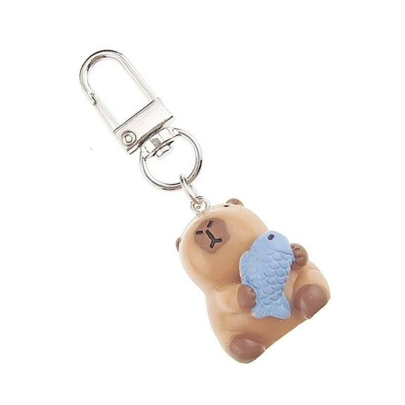 WINDLAND Lovely Capybara Key Ring Alloy/Resin Keychain Decors Trendy Jewelry Accessories