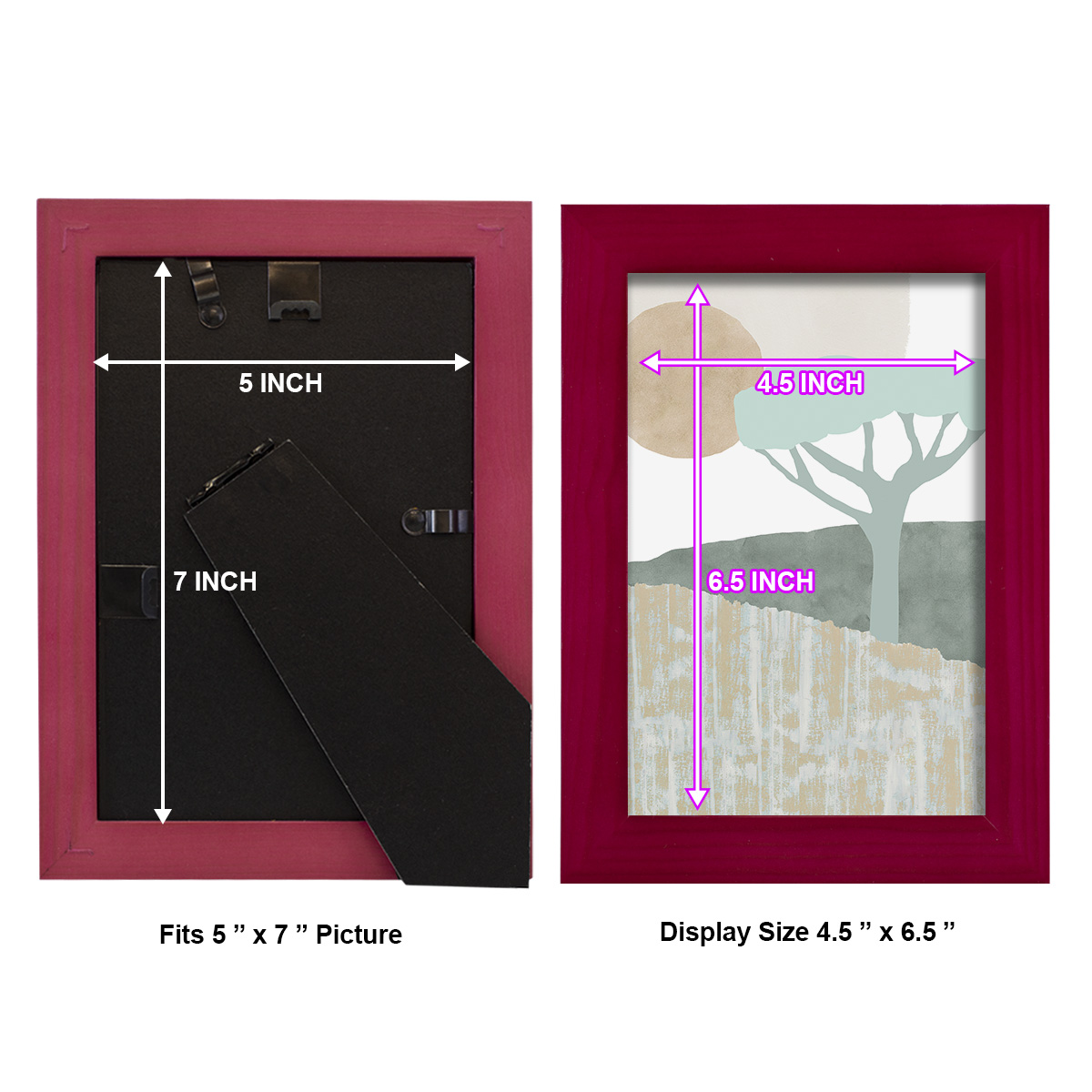 Ennerdale I - Framed Print w/glass - Cherry Red