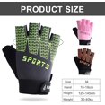 thumbnail image 2 of Guantes de ciclismo SSuperp para niños 1 par de guantes deportivos para exteriores verde, 2 of 5