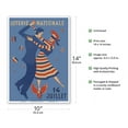 thumbnail image 2 of French National Lottery (Loterie Nationale) - July 14th - Vintage Advertising Poster c.1940s - Master Art Print 10in x 14in, 2 of 4