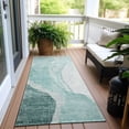 thumbnail image 6 of Addison Rugs Chantille Indoor/Outdoor Transitional Abstract Teal Washable Runner Rug, 2'3" x 7'6", 6 of 6