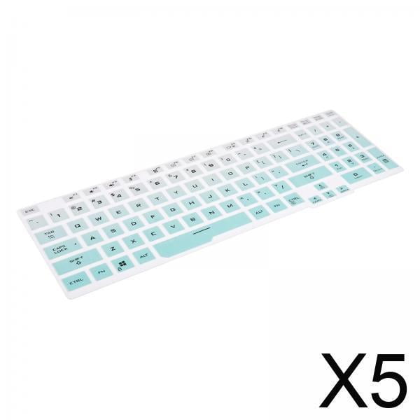 5 Protectores De Teclado Universales Para TUF Gaming A15, Accesorios Para Portátil, Color Azul Degradado