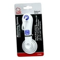 thumbnail image 4 of Chef Craft EZ-Read Large Print Plastic 6 Piece Measuring Spoon Set, 1/8 tsp, 1/4 tsp, 1/2 tsp, 1 tsp, 1/2 tbsp, 1 tbsp, White with Blue 3 Sets, 4 of 4