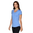 thumbnail image 3 of RBX Active Women's Athletic Striated V-Neck Super Soft T-Shirt, 3 of 4