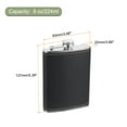 thumbnail image 2 of Uxcell 8oz Stainless Steel Hip Flask Set with Cup Funnel for Camping Hiking Outdoor Activity, Matte Black, 2 of 6