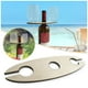 thumbnail image 2 of Portabotellas y copas de vino | Soporte de madera antiguo hecho a mano, para dos copas y una botella de vino, 2 of 5