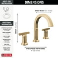 thumbnail image 3 of Delta 355887-Dst Tetra 1.2 GPM Widespread Bathroom Faucet - Lumicoat Chrome, 3 of 7