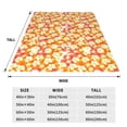 thumbnail image 3 of Honeii Orchids Flowers Print Fleece Blanket - Throw Blanket for Bed, Sofa, Couch, Camping, and Travel , Microplush Ultra Soft Warm Blanket-80"x60", 3 of 7