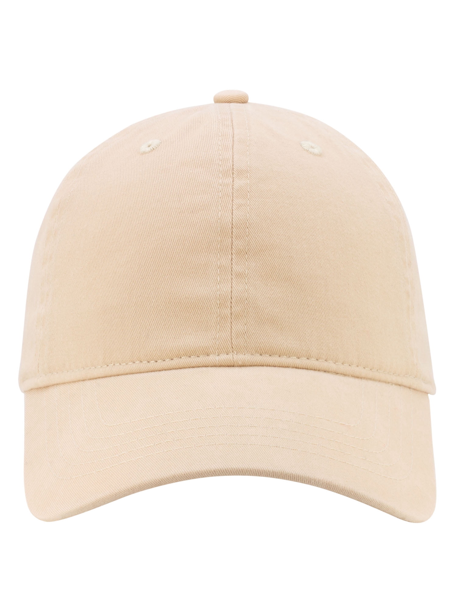 Time and Tru Solid Baseball Hat- Light Cappuccino