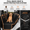 thumbnail image 4 of NIUTA® Dog Car Seat Cover for Back Seat, Waterproof 600D Heavy Duty Dog Hammock with Side Flaps & Door Protection, Nonslip Pet Seat Cover for Cars SUV Truck, Scratch Proof Back Seat Protector for Dog, 4 of 7