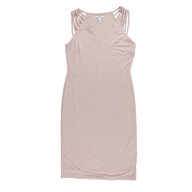 Vestido camisero con tiras bar III para mujer rosa pequeño