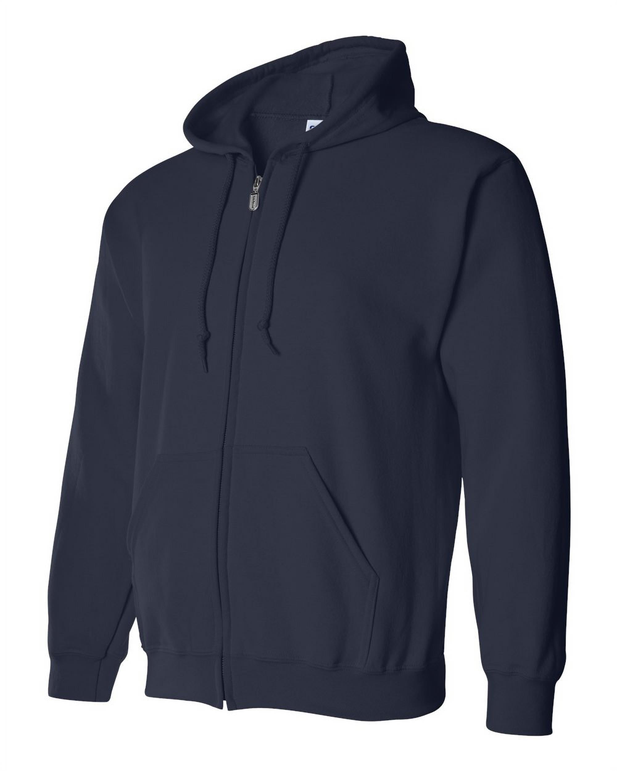 Gildan Men's Heavy Blend Hooded Sweatshirt - 5XL Black, 50/50 Cotton/Poly, Double-Lined Hood, Pouch Pocket 3 thumbnail image