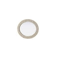 thumbnail image 6 of Elegant Decor Oval Cornhusk Mirror 27x36 in Linen White, 6 of 10