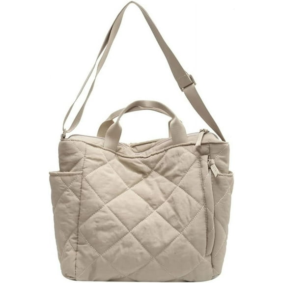 Kukuzhu Tote Bag Large Handbag Shoulder Bag Cotton Down Hobo Bag Handbag Chic Crossbody Retro Bag