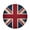 Deep Red, variant on Welcome Sign for Front Door,British Flag Round Metal Welcome Front Porch Decoration,Vintage United Kingdom England Uk Flag Wall Hanging Sign for Living Room Kitchen Hallway Housewarming Gift 6''