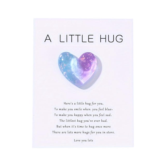 Colorful Love Hug Card Cartoon Decoration Pocket Hug Card With Encouragement Card, Graduation R1t0