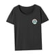 thumbnail image 4 of Camiseta de mujer de verano, ligera, suave, básica, para viajes, playa, desplazamientos Gris, 4 of 7