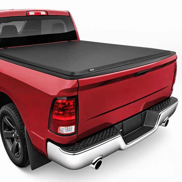 VEVOR Housse de Tonneau de Caisse de Camion Enroulable Souple, Compatible avec Dodge Ram 1500 Classic 2019-2024, Ram 1500 2009-2018, Convient à une Caisse de 5,7 Pi (5 Pi 7 Po/67 Po) Sans Rambox, Housse de Tonneau en PVC