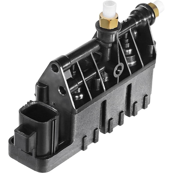 A-Premium Front or Rear Air Suspension Solenoid Valve Block Compatible with Land Rover Range Rover Sport 2006-2013, LR3 2005-2009, LR4 2010-2016, Replace# RVH000095, RVH000055