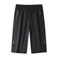 thumbnail image 5 of Eagokdc Sweat Capris Men Cotton Casual Drawstring Elastic Waist Loose Big And Tall Capri With Pockets Size XL-5XL, 5 of 8