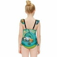 thumbnail image 4 of The Octonauts Girls Swimsuit Ruffle One-piece Beachwear Kids Cute Swimwear Summer Bathing Suit 10-12Y(150cm), 4 of 8