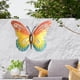 thumbnail image 3 of Decoraciones de pared de mariposas Esculturas colgantes Figuras Decoración de pared coleccionable naranja amarillo azul, 3 of 8