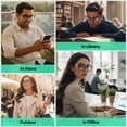 thumbnail image 7 of OPTIPAK déSIGNER Collection Blue Light Blocking Glasses for Men & Women – Anti Reflective Computer Reading Glasses with Spring Hinge Frame – Reduce Eye Strain & Glare (Pack of 1), 7 of 7