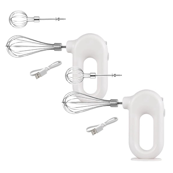 Clearance Electric whisk under $20,Electric Beater Home Baking Tool Mini Hand Held New Batter Cake Mixer Pink And White 2PC
