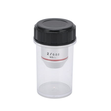 Image of 2x Achromatic Objective Lens General Low Power Portable Comfortable Clear Imaging RMS Thread 20.2mm 195 Achromatic Objectives For Biological Microscope
