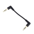 thumbnail image 5 of Metal Audio Cable Dual 90 Degree Right Angled 3.5mm Jack Male to Male Stereo AUX Cord Wire for Car AUX Speakers, 5 of 9