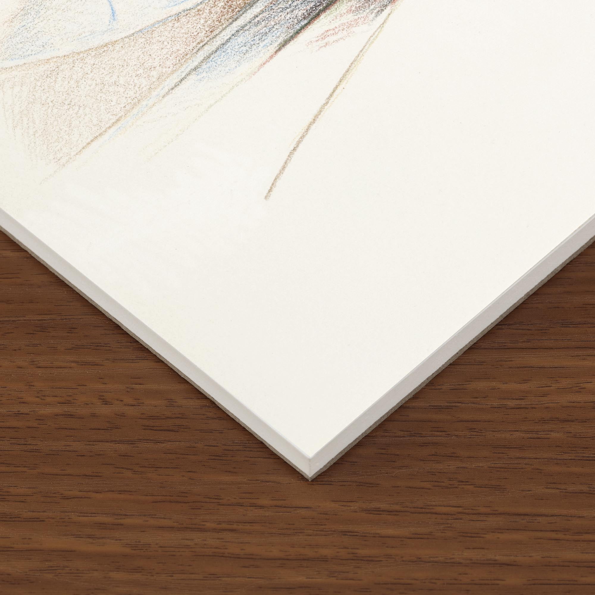 Cezanne 100% Cotton Colored Pencil Pads, 11x14" - 20 Sheets Acid-Free, Fine-Textured Paper, 122 lb., Graphite and Charcoal Compatible