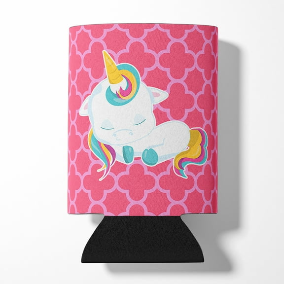 Quatrafoil Pink Unicorn Can or Bottle Hugger