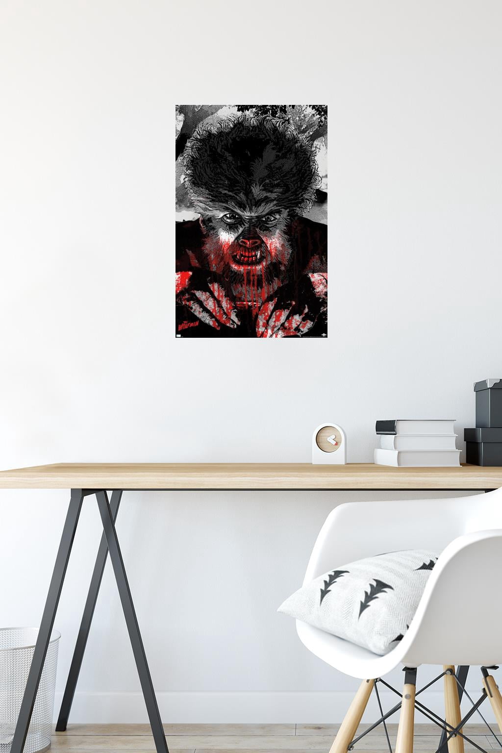 The Wolf Man - Autumn Moon Wall Poster, 14.725" x 22.375"