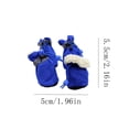 thumbnail image 3 of Winter Warm Dog Boots, Fleece Lined Dog Shoes with Reflective Tape, Drawstring Closure, Anti Slip Paw Protector, Easter Decor, Cold Weather Pet Shoes for Small Dogs, 2*2.2in, Blue, 3 of 5