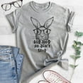 thumbnail image 2 of Hip Hop Ya Don't Stop Rabbit Shirt, Unisex Women's Men's Shirt, Easter Shirt, Easter Bunny Tee, Hipster T, Heather Gray, Medium, 2 of 6