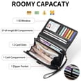 thumbnail image 3 of FALAN MULE Wallets for Women Trifold Wristlet Wallets Large Capacity RFID Blocking Ladies Purse Credit Card Holder, 3 of 7