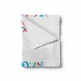 thumbnail image 2 of Letter F Soft Flannel Fleece Blanket, Letter F Alphabet with Vibrant Music Notes Harmony Song Design ABC Graphic Print, Cozy Plush for Indoor and Outdoor Use, 50" x 70", Multicolor, by Ambesonne, 2 of 6