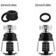 thumbnail image 2 of 2pcs Kitchen Faucet Aerator, Splash Filter Attachment 360 Swivel Saving Diffuser, 2 of 5