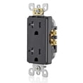 thumbnail image 2 of Enchufe eléctrico de pared Leviton T5825 20A Decora Black, 2 of 4