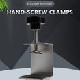 thumbnail image 2 of 2Pcs Sneeze Guard Clamp Bracket Desk Partition Clamp for 1/8Inch to 1Inch Thick Acrylic Panels Adjustable C Shape Clamp,2 * Screen Partition Clip,silver, 2 of 8
