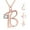 A, variant on SmartBy 26 Capital Letter Pendant Necklace Cubic Zirconia Rose Gold Jewelry Accessory